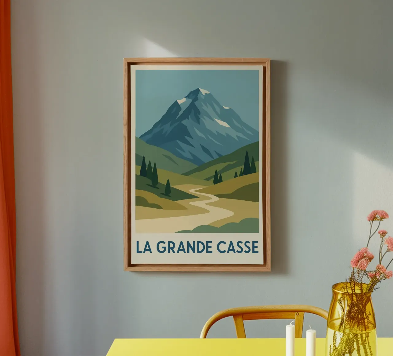 La Grande Casse - a wild summit with an open horizon canvas by JETLAG | affiches voyage
