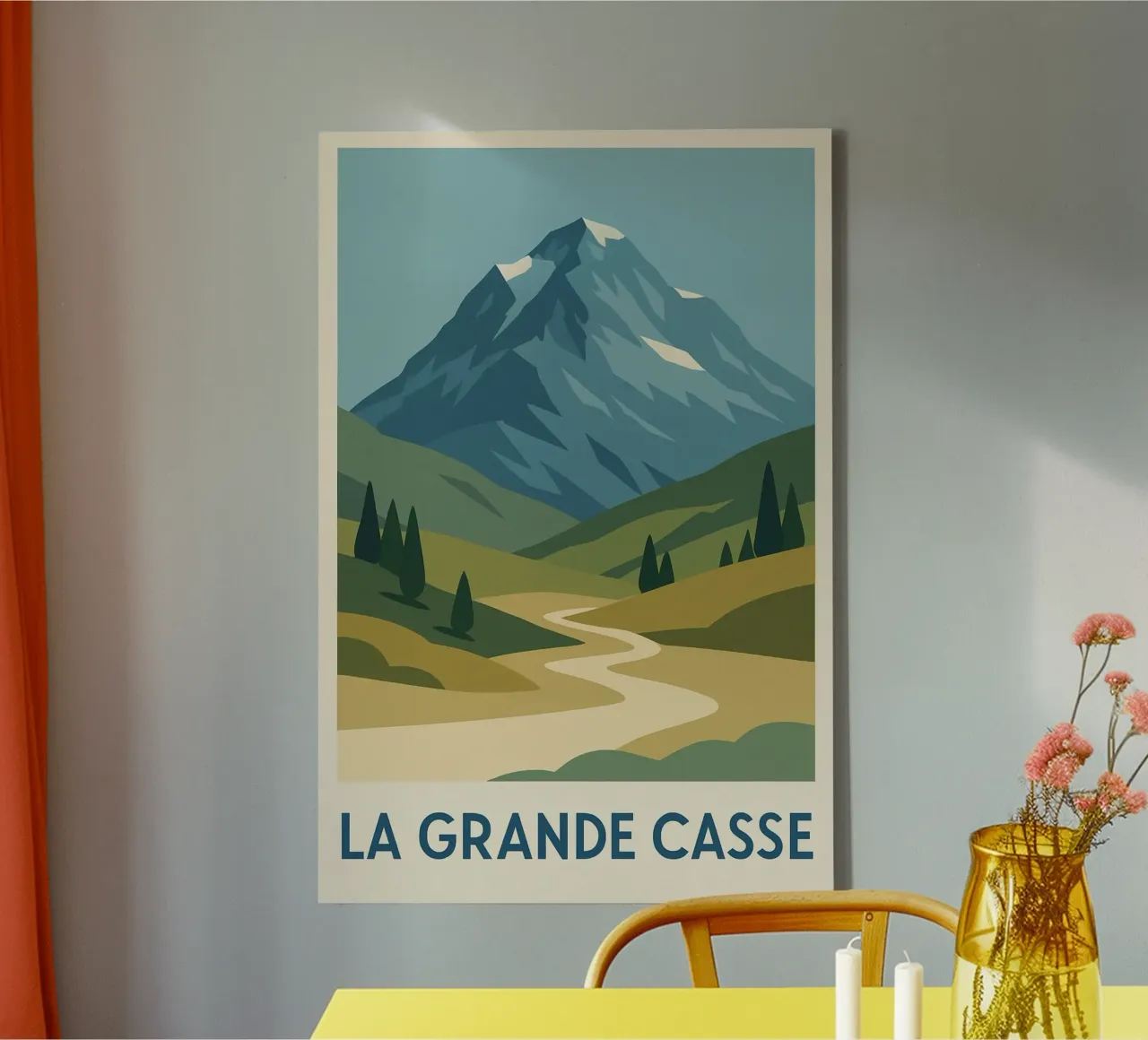 La Grande Casse - a wild summit with an open horizon canvas by JETLAG | affiches voyage