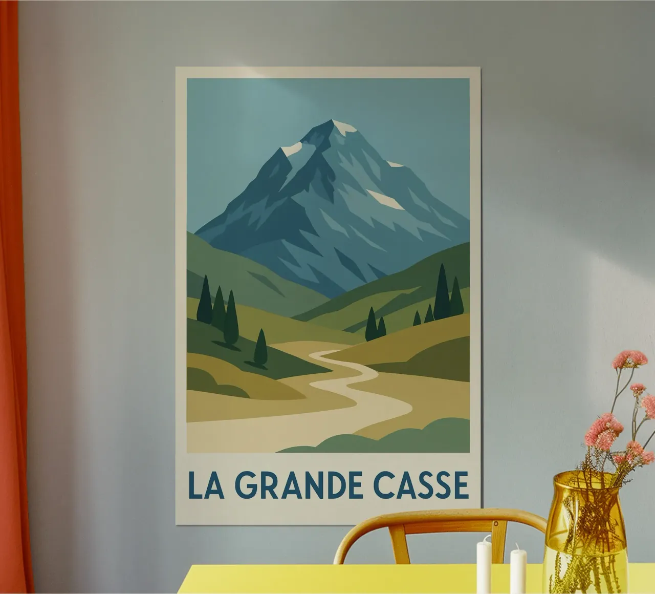 La Grande Casse - a wild summit with an open horizon hahnemühle by JETLAG | affiches voyage