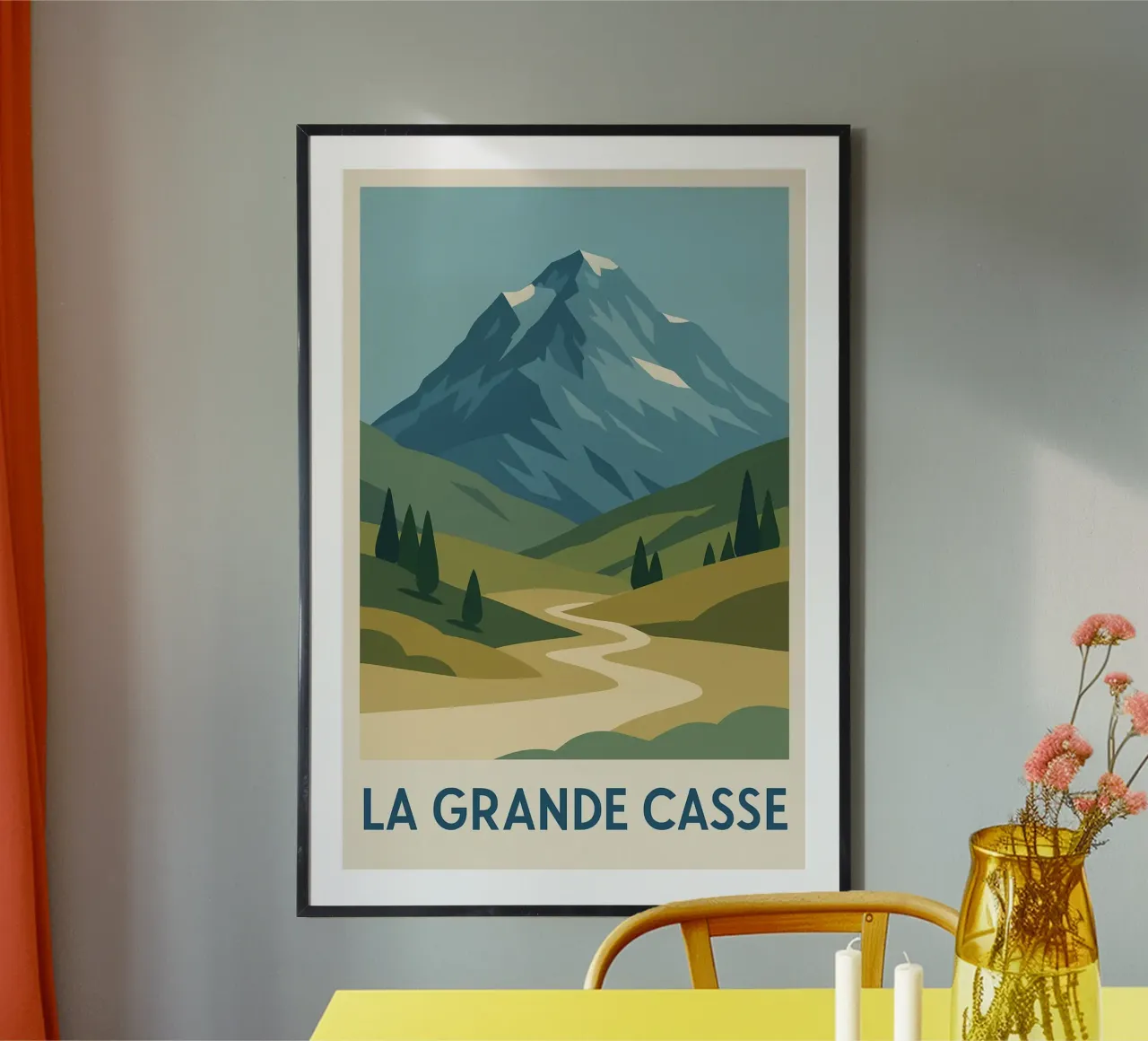 La Grande Casse - a wild summit with an open horizon hahnemühle by JETLAG | affiches voyage