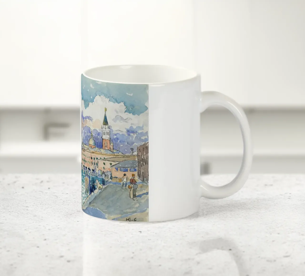 Henri-Edmond Cross's Venice - Impressionist Seascape Waterco ceramic mug by NorwesClub