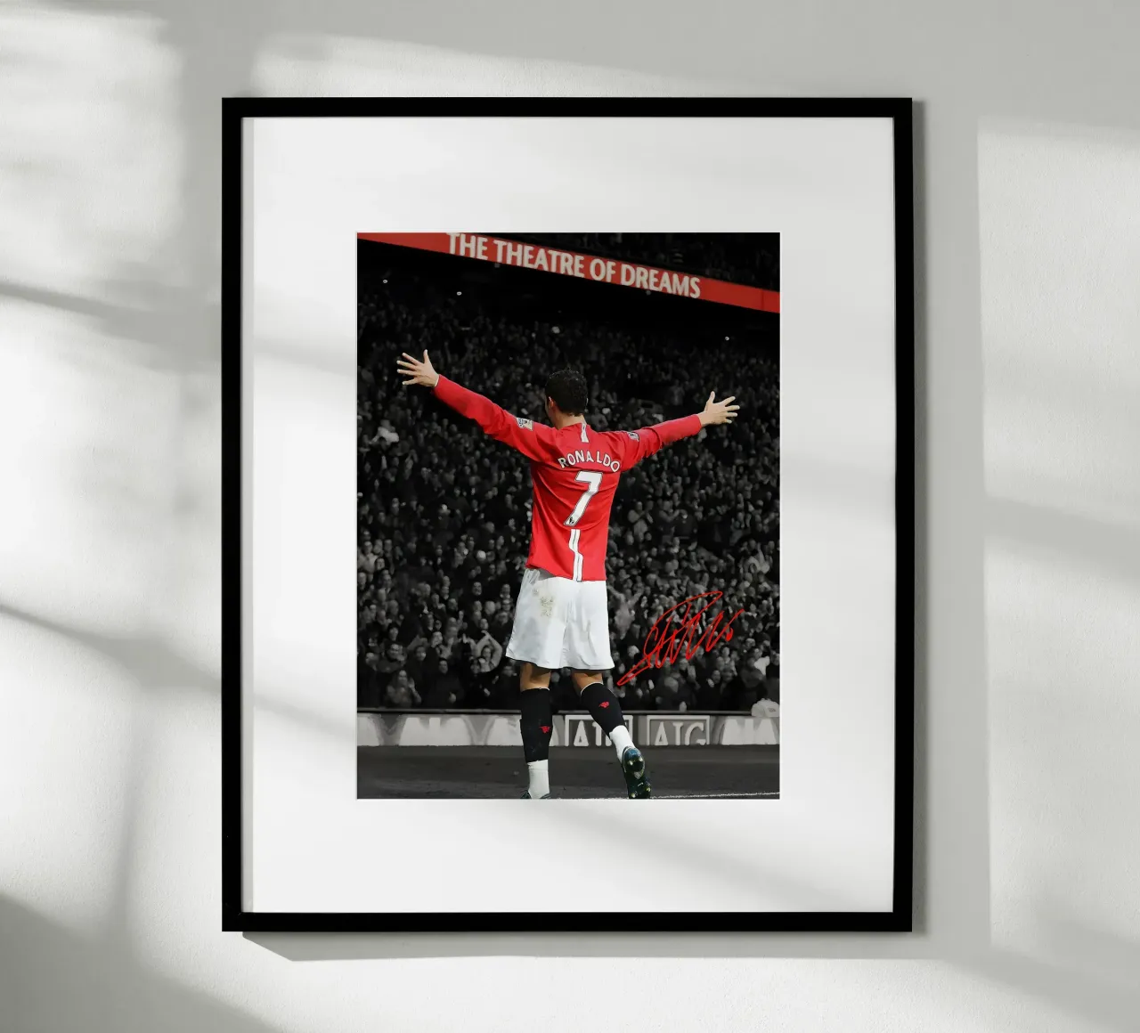 Cristiano Ronaldo poster con telaio in alluminio da mitom