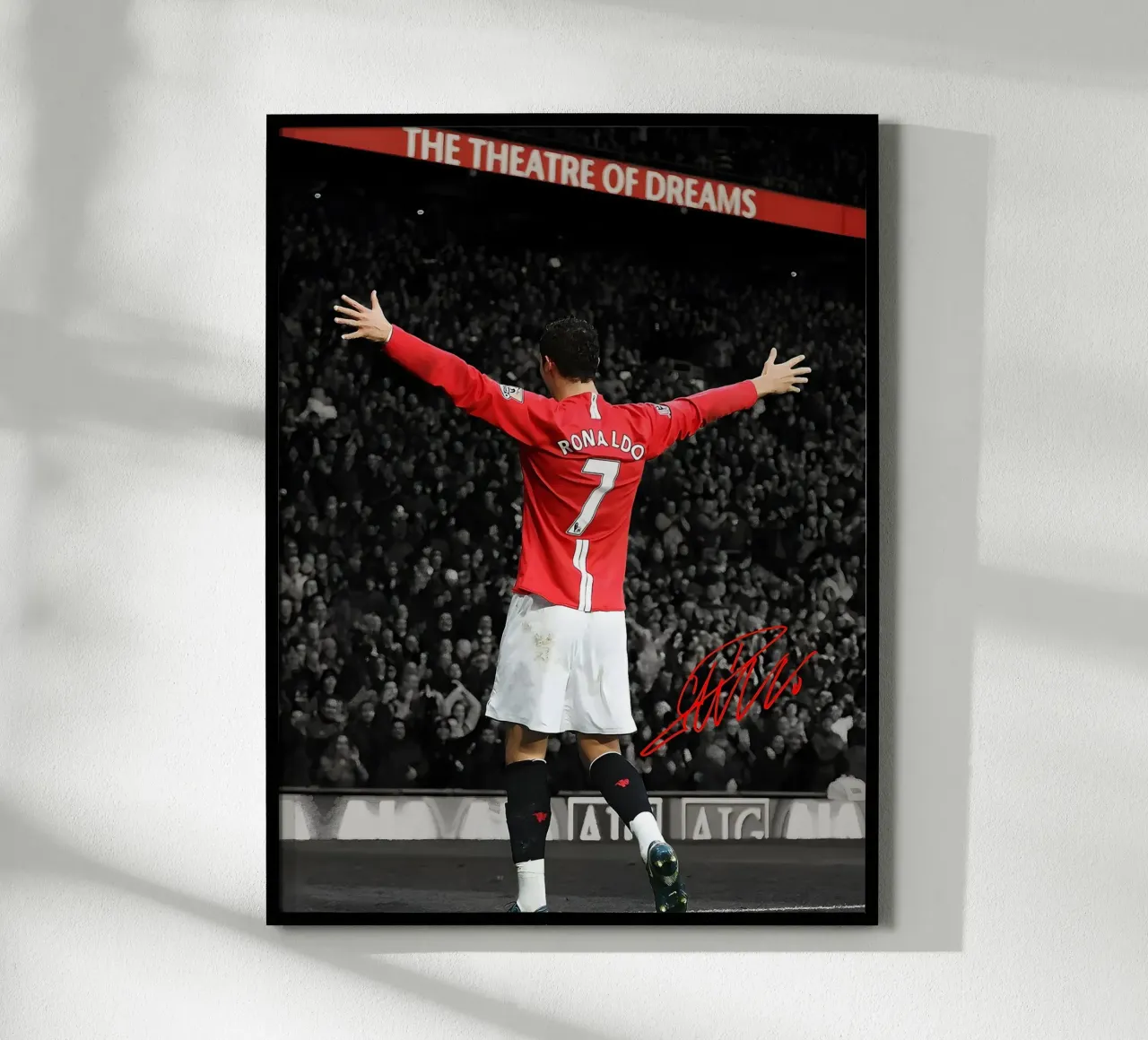 Cristiano Ronaldo poster con telaio in alluminio da mitom