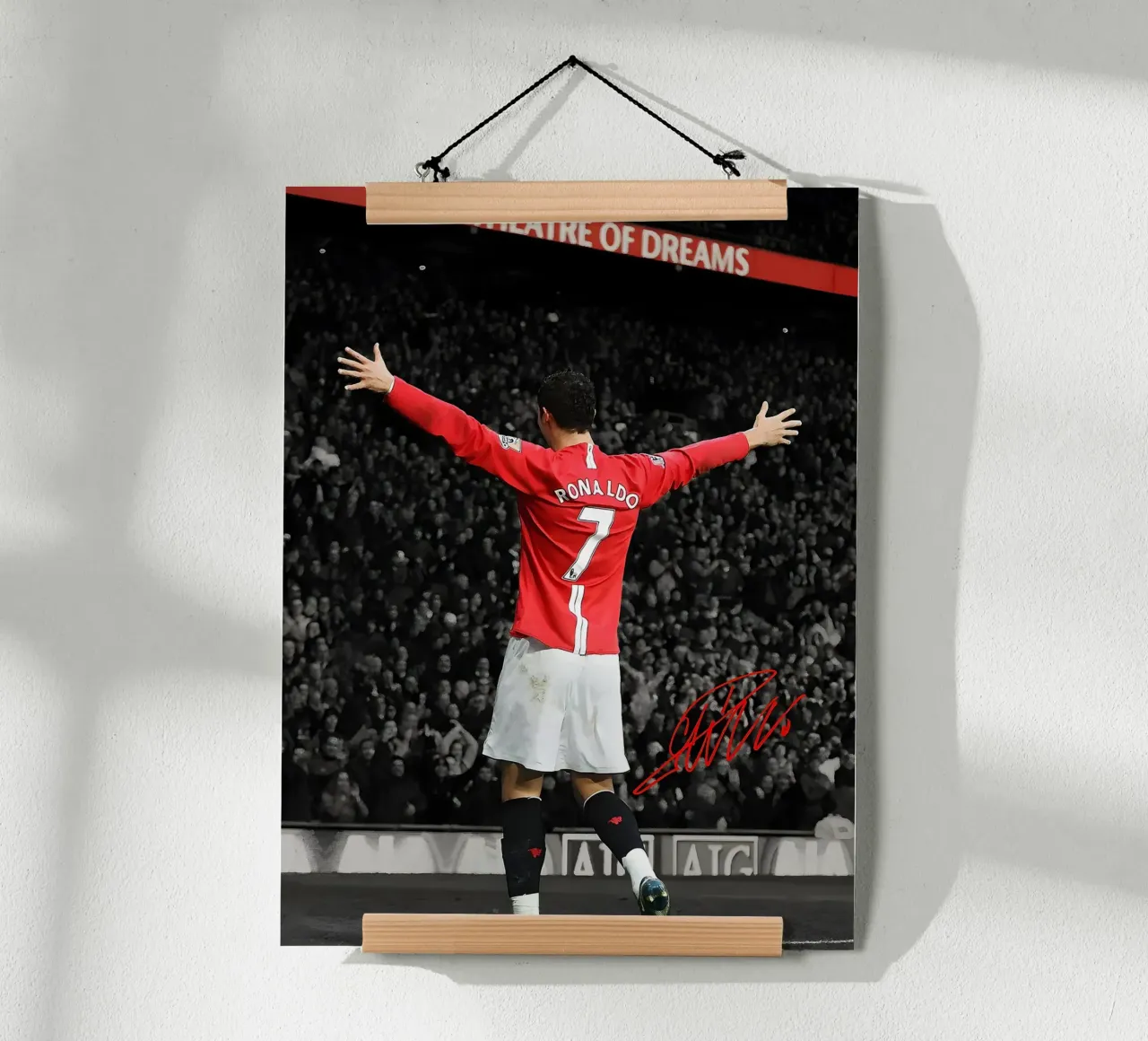 Cristiano Ronaldo poster con telaio in alluminio da mitom
