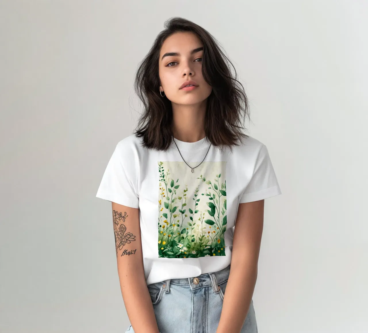 Spring meadow t-shirt by Justyna Jaszke JBJart