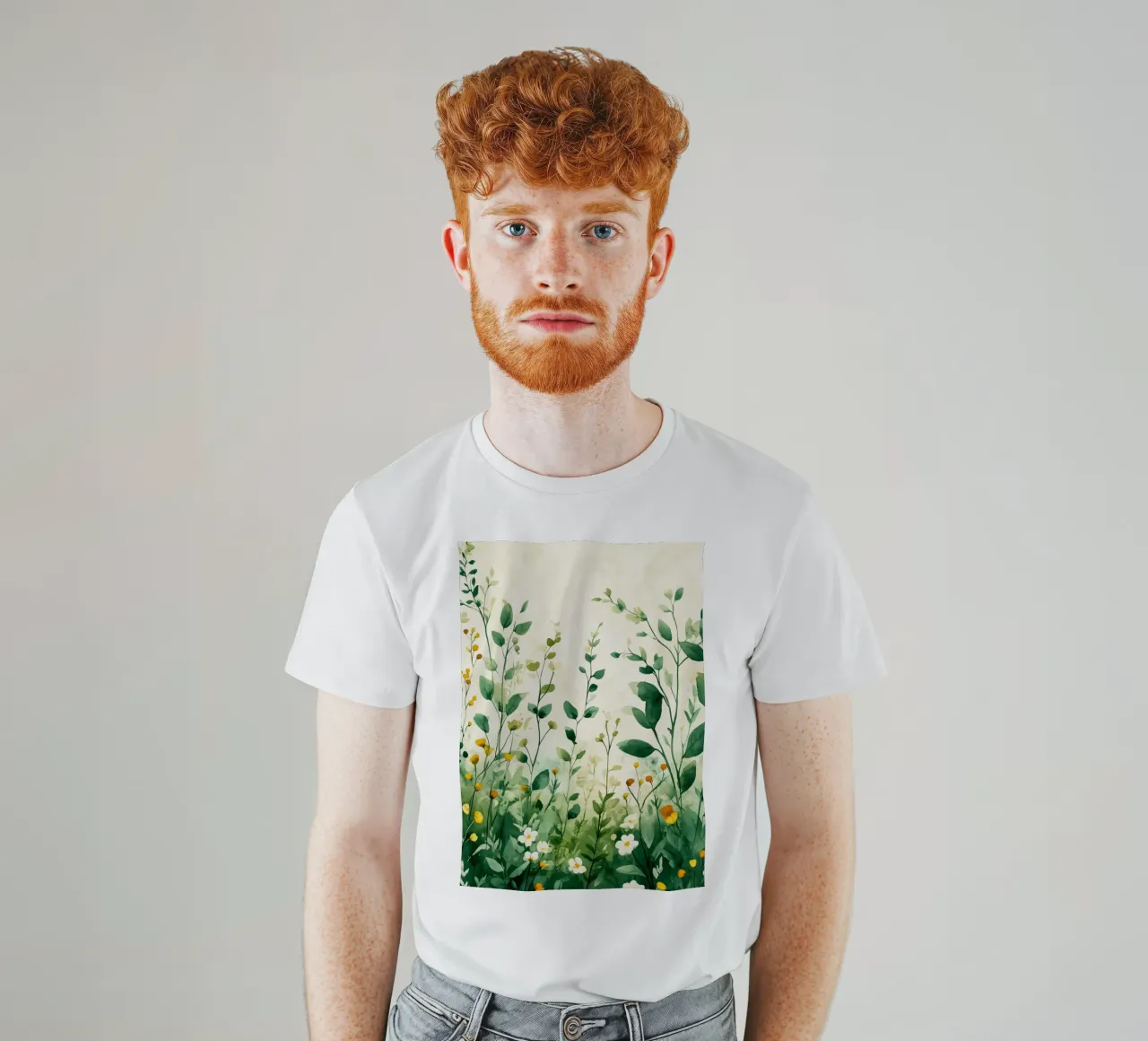 Spring meadow t-shirt by Justyna Jaszke JBJart
