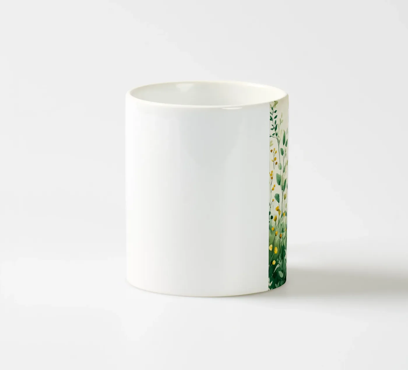Spring meadow ceramic mug by Justyna Jaszke JBJart
