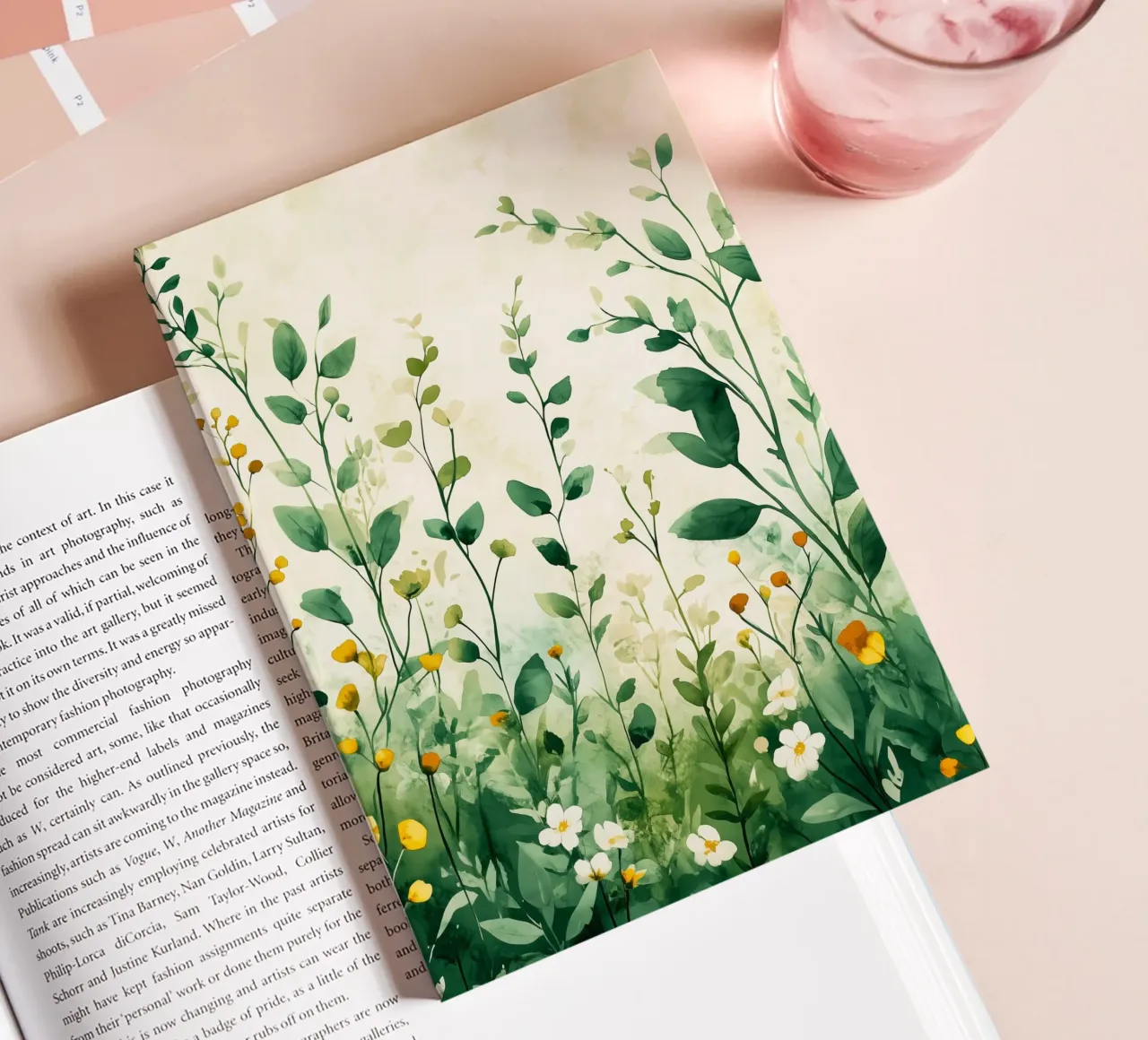 Spring meadow notebook by Justyna Jaszke JBJart