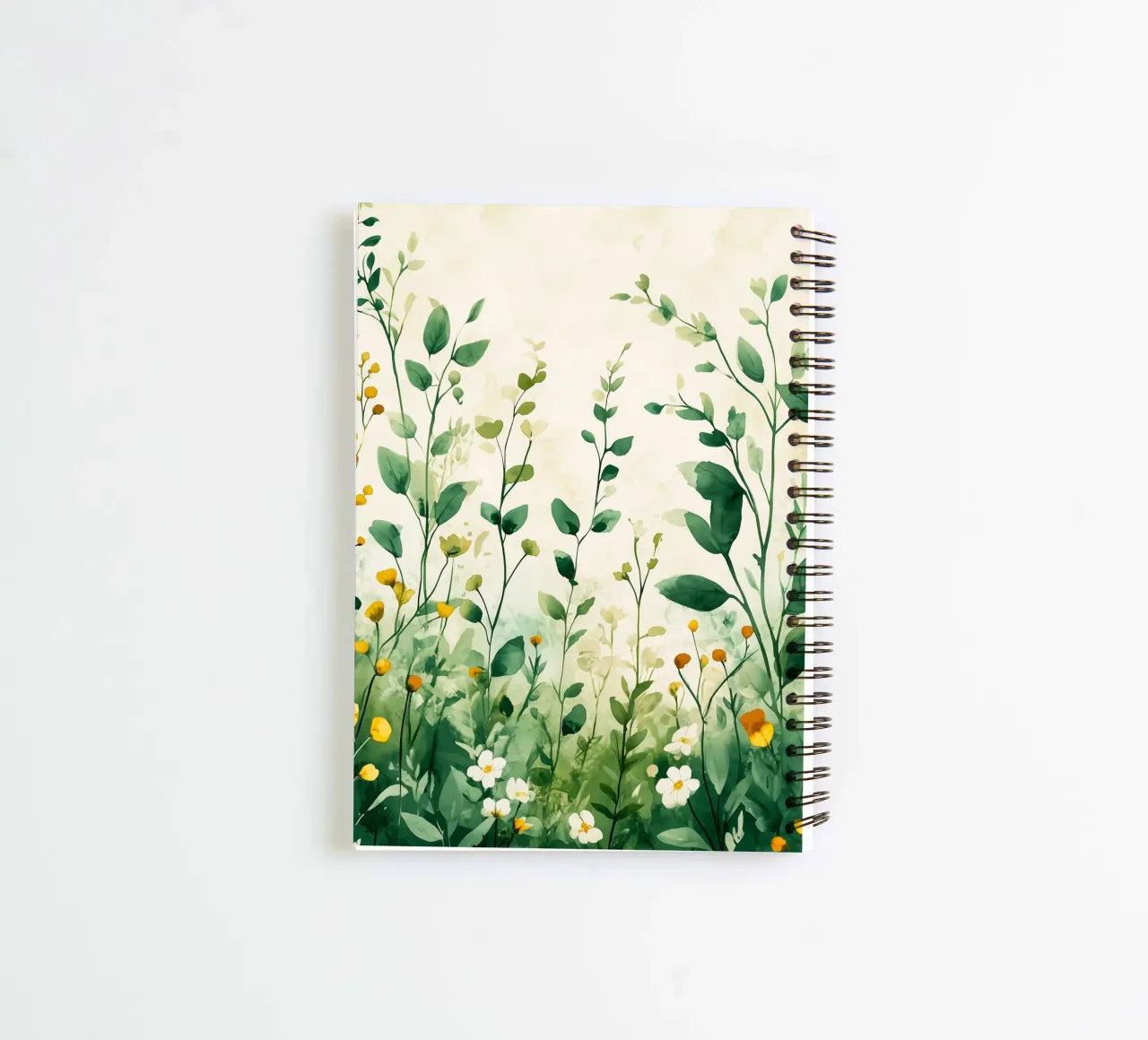 Spring meadow spiral notebook by Justyna Jaszke JBJart