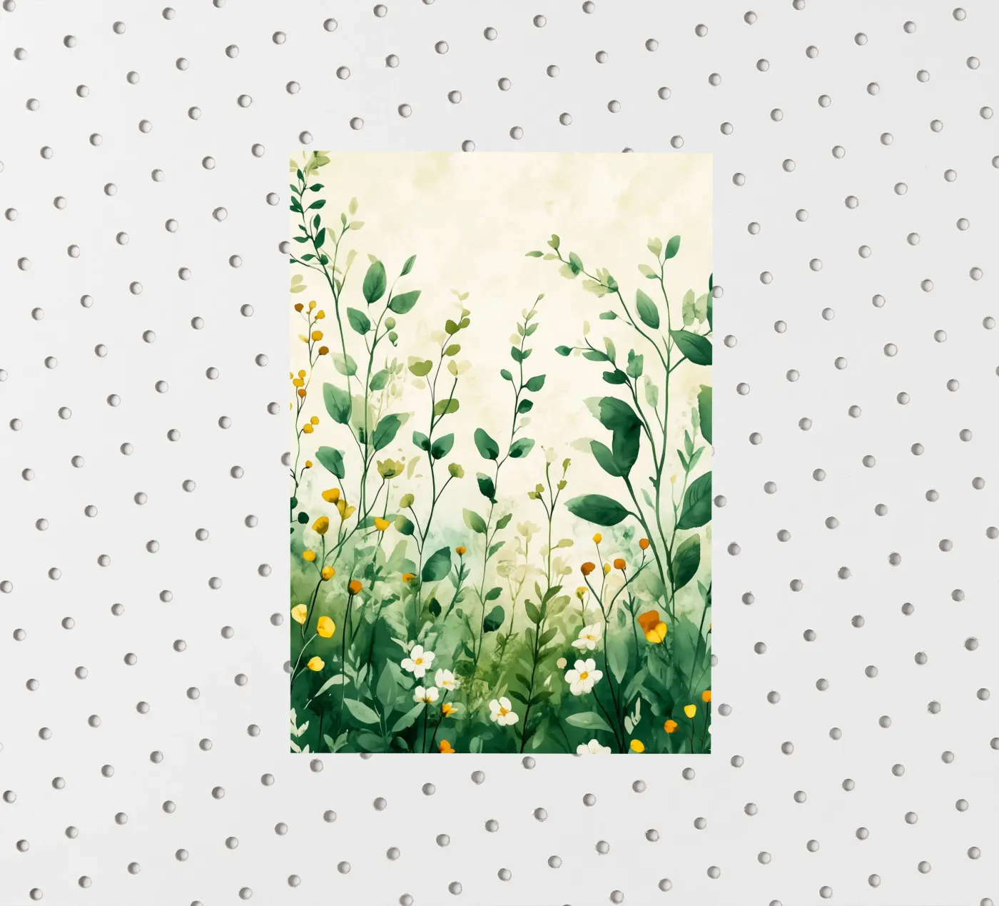 Spring meadow sticker by Justyna Jaszke JBJart