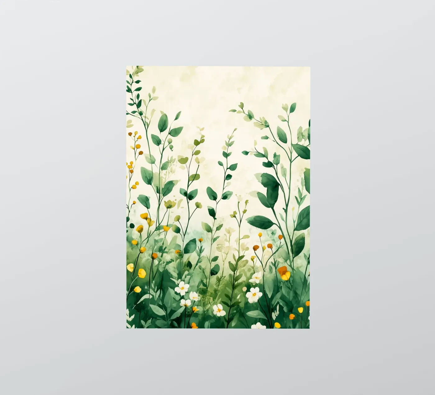 Spring meadow sticker by Justyna Jaszke JBJart