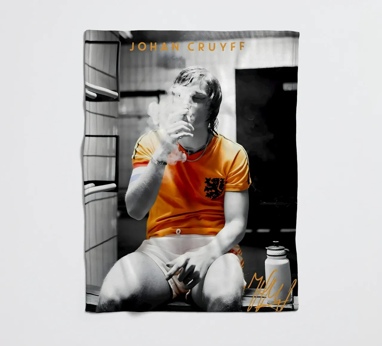 Johan Cruyff coperta in pile da mitom