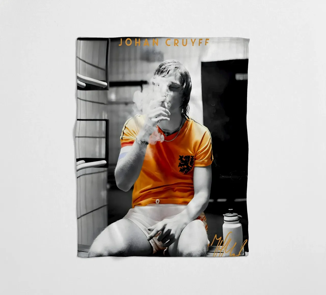 Johan Cruyff coperta in pile da mitom