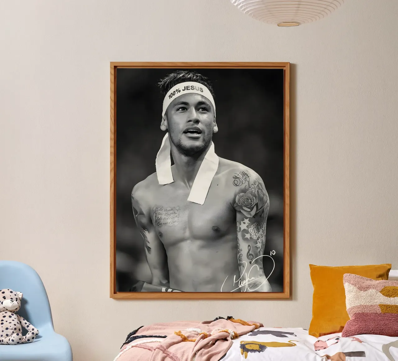 Neymar Jr alluminio dibond da mitom
