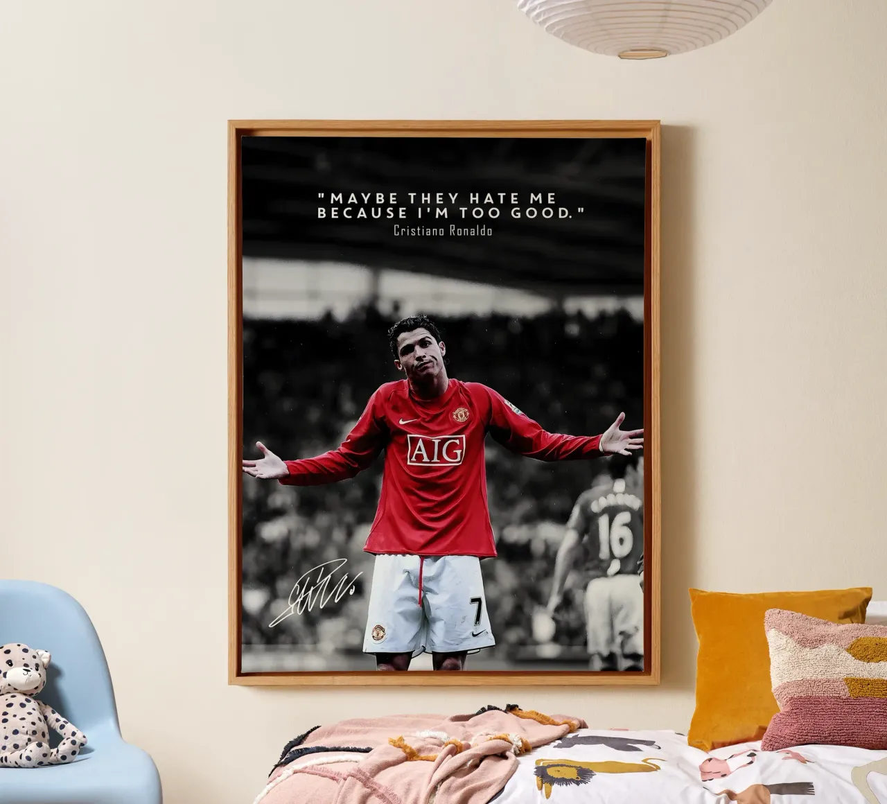 Cristiano Ronaldo canvas met Baklijst van mitom