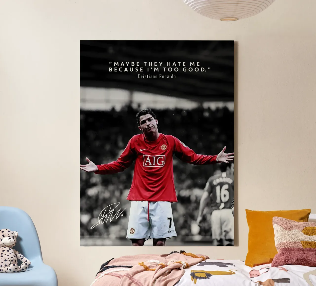 Cristiano Ronaldo canvas met Baklijst van mitom
