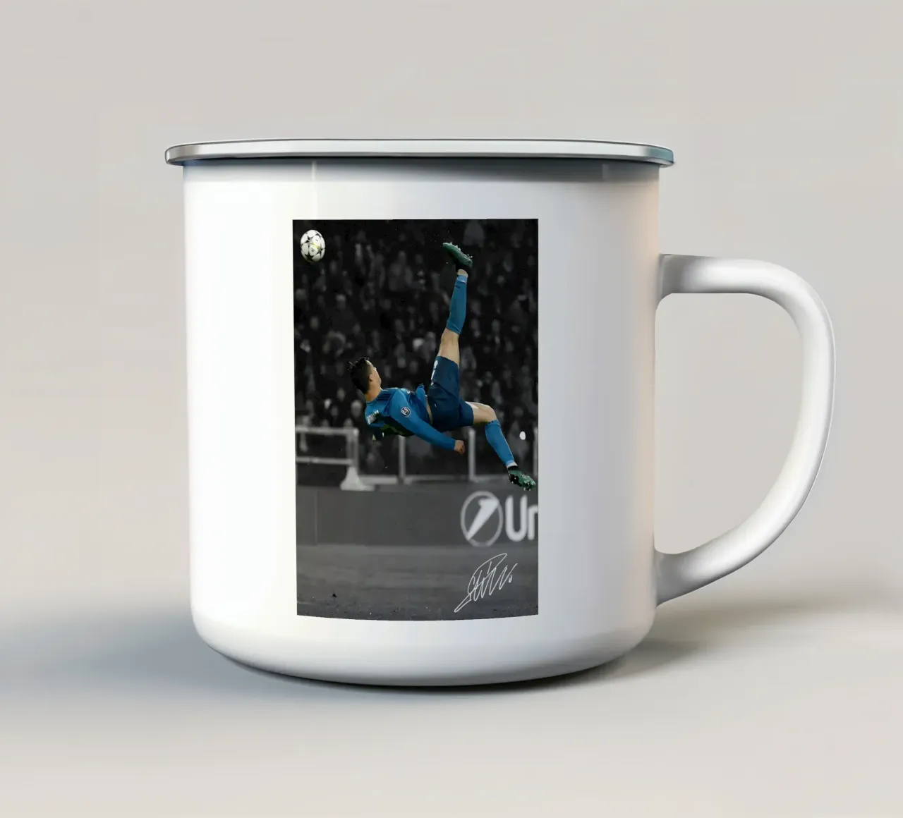 Ronaldo tazza in smalto da mitom