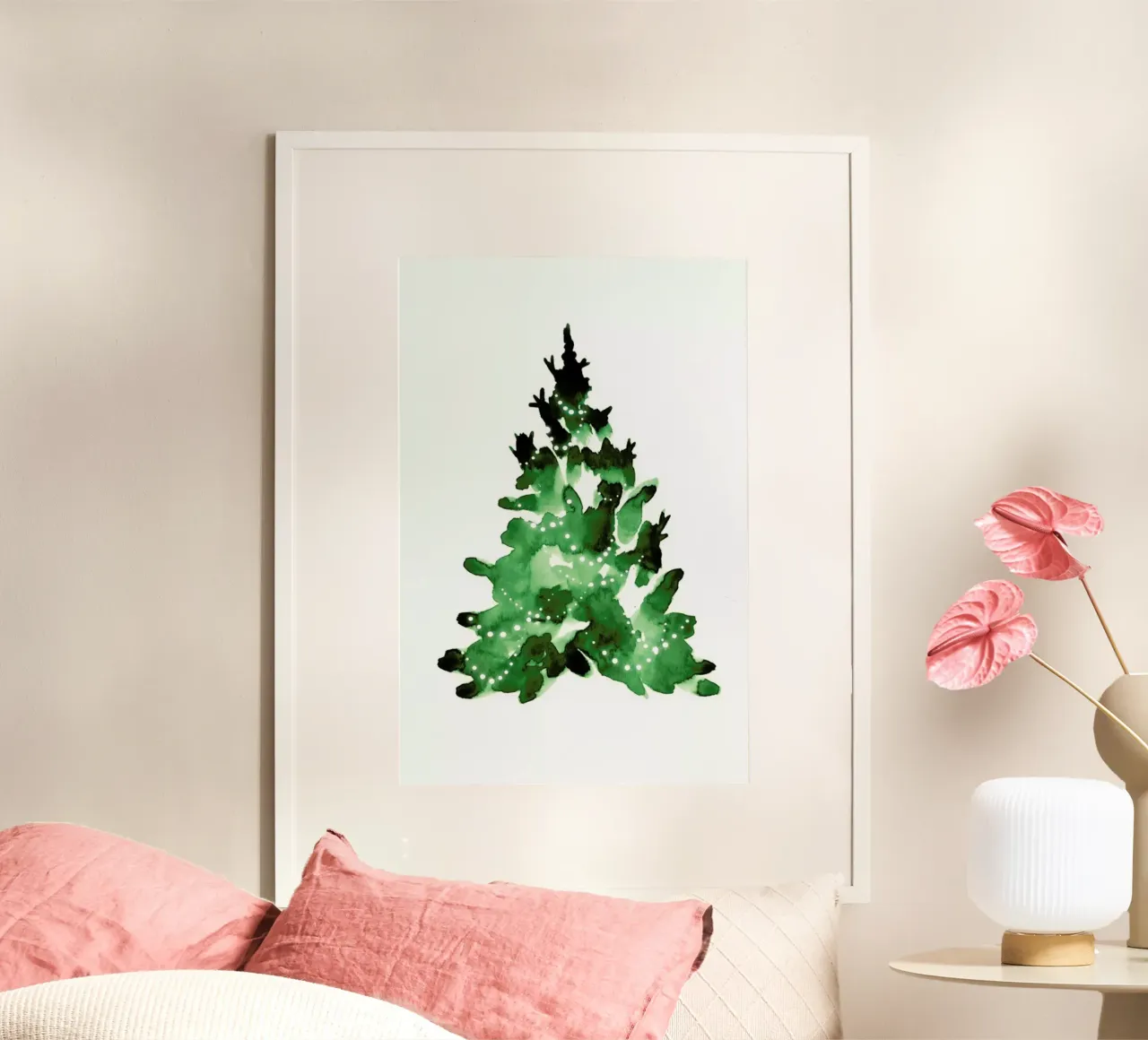 Christmas Tree poster con telaio in plastica da Ekaterina Koroleva