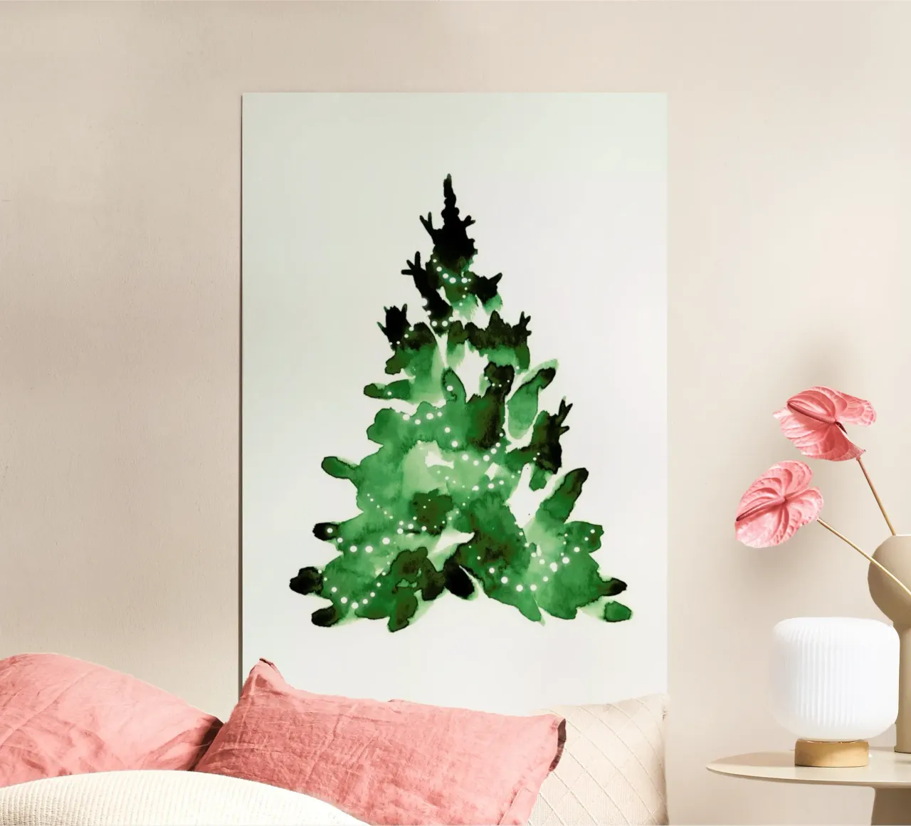 Christmas Tree poster con telaio in plastica da Ekaterina Koroleva