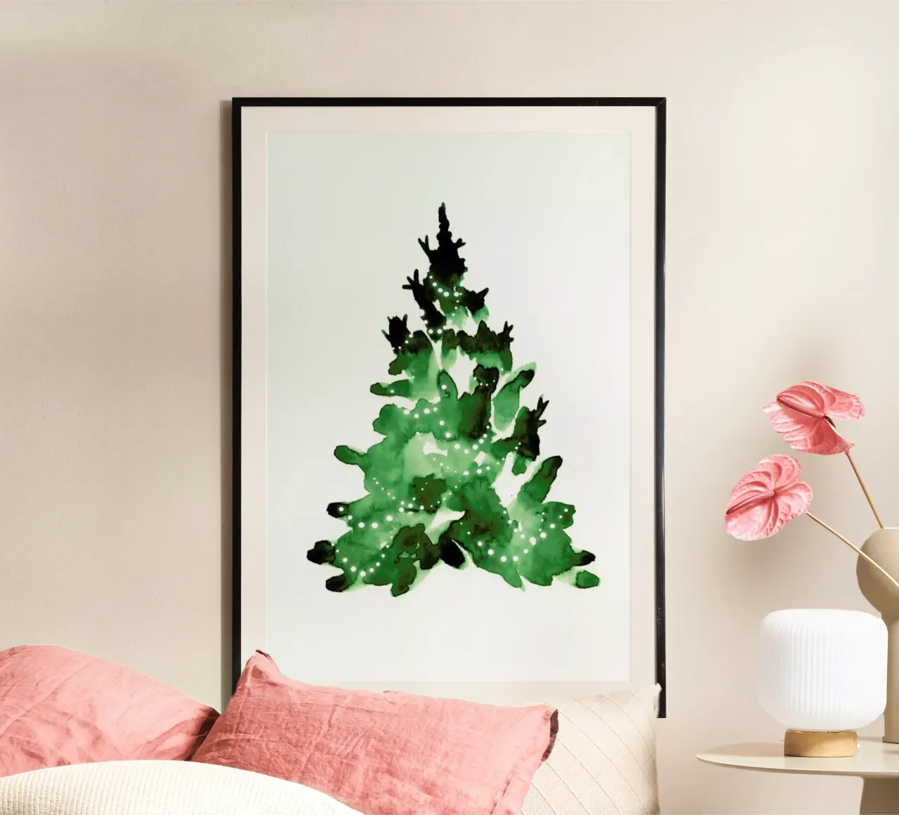 Christmas Tree poster con telaio in plastica da Ekaterina Koroleva