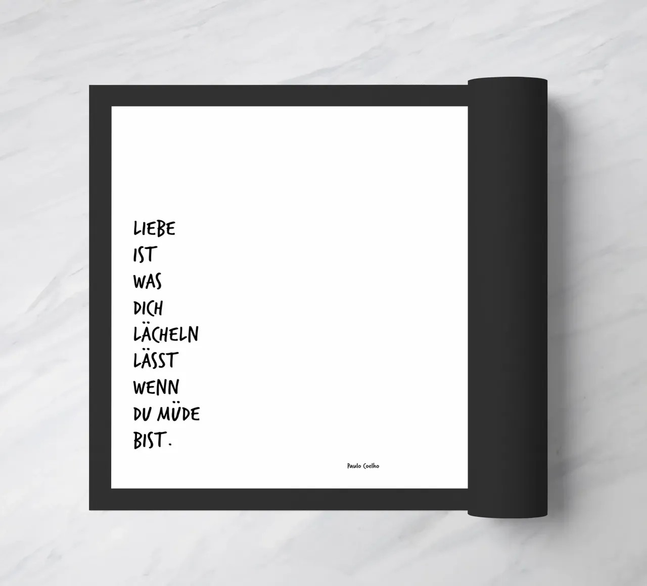 Liebe ist was dich lächeln lässt, wenn du müde bist. zerbino da FRICKE DESIGN