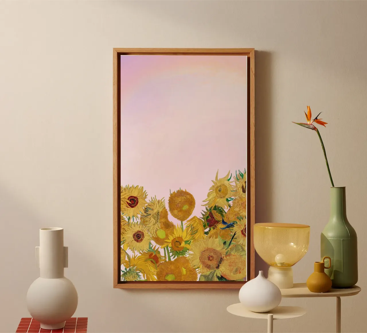 Girasoli di Van Gogh - Sogno floreale post-impressionista tela con Cornice a cassetta da NorwesClub