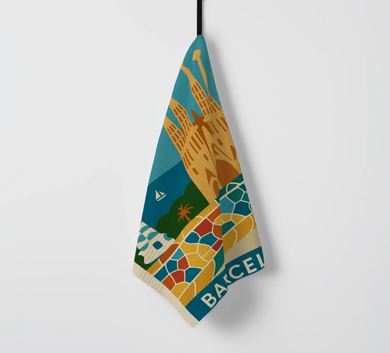 Barcellona: un mosaico di sole, arte e mare canovaccio da cucina da JETLAG | affiches voyage