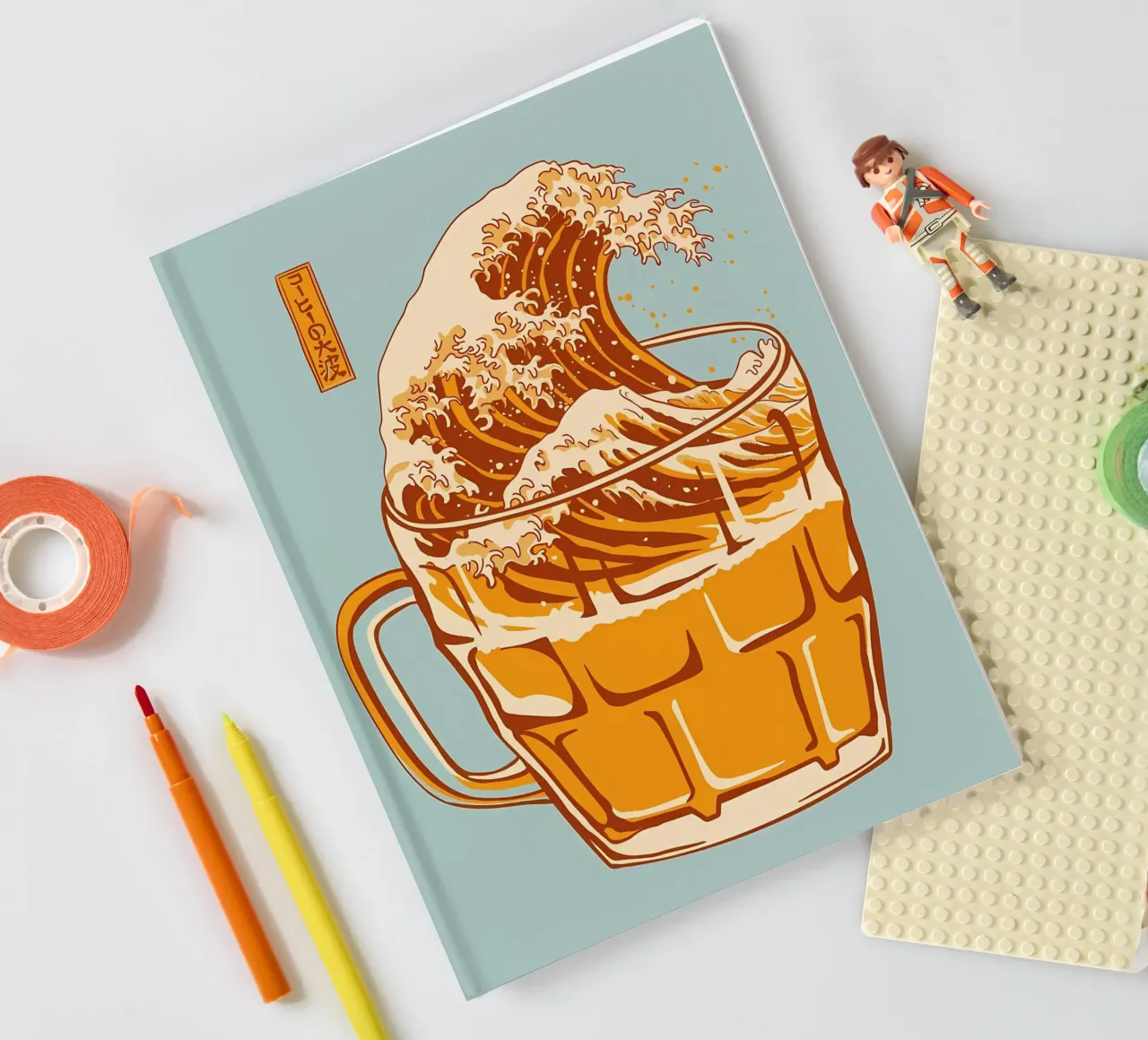 bear wave notebook by mitom