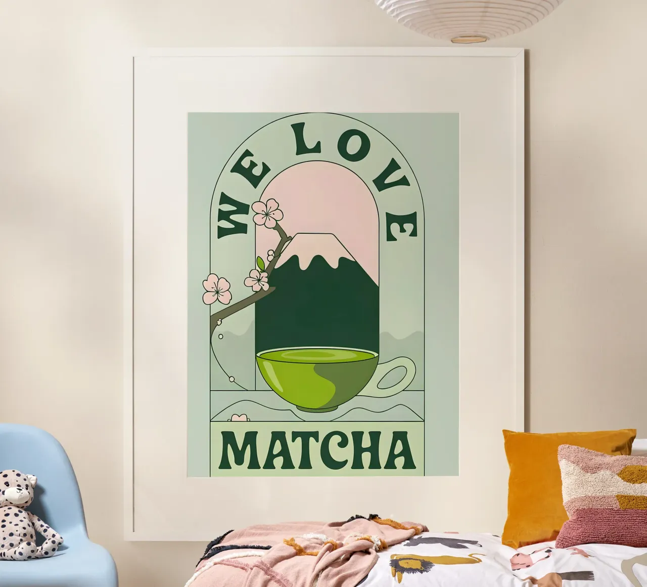 Matcha poster con telaio in alluminio da mitom