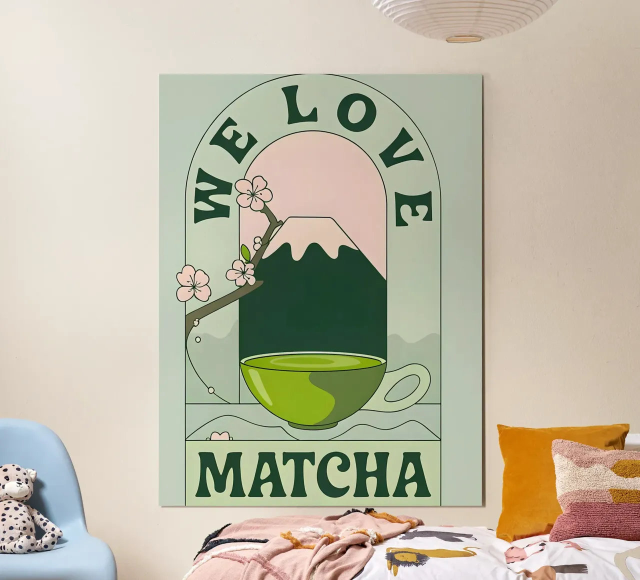 Matcha poster con telaio in alluminio da mitom