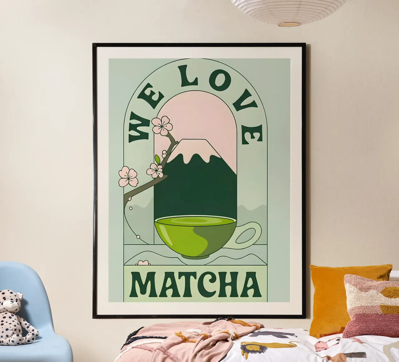 Matcha poster con telaio in alluminio da mitom