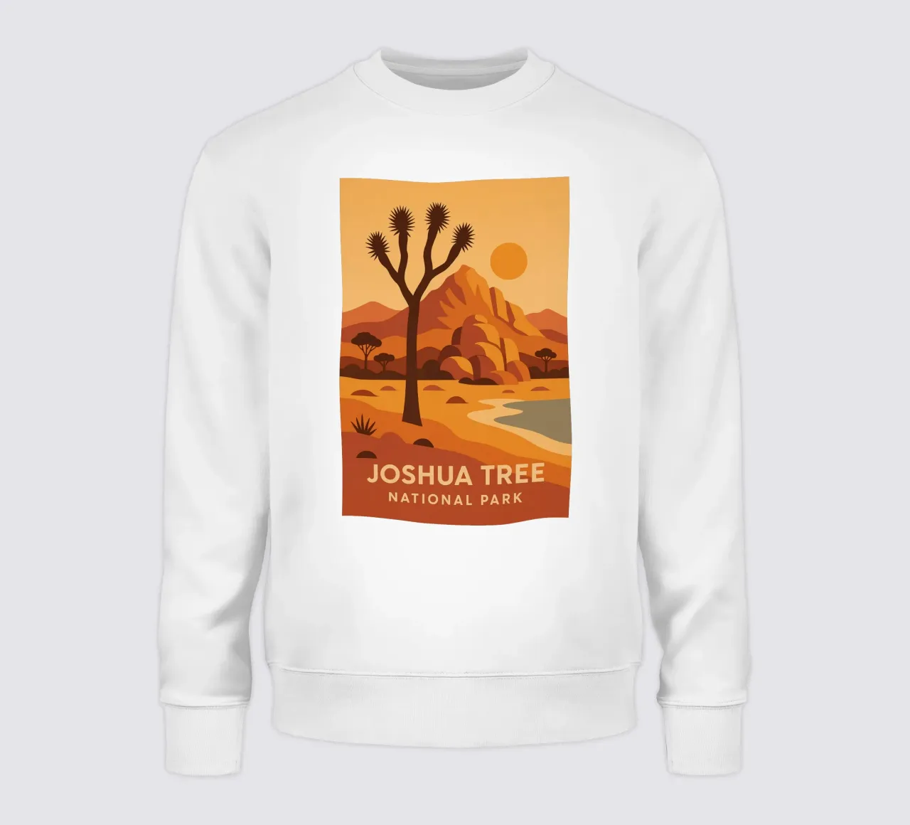 Joshua Tree - deserto grafico e albero iconico felpa da JETLAG | affiches voyage