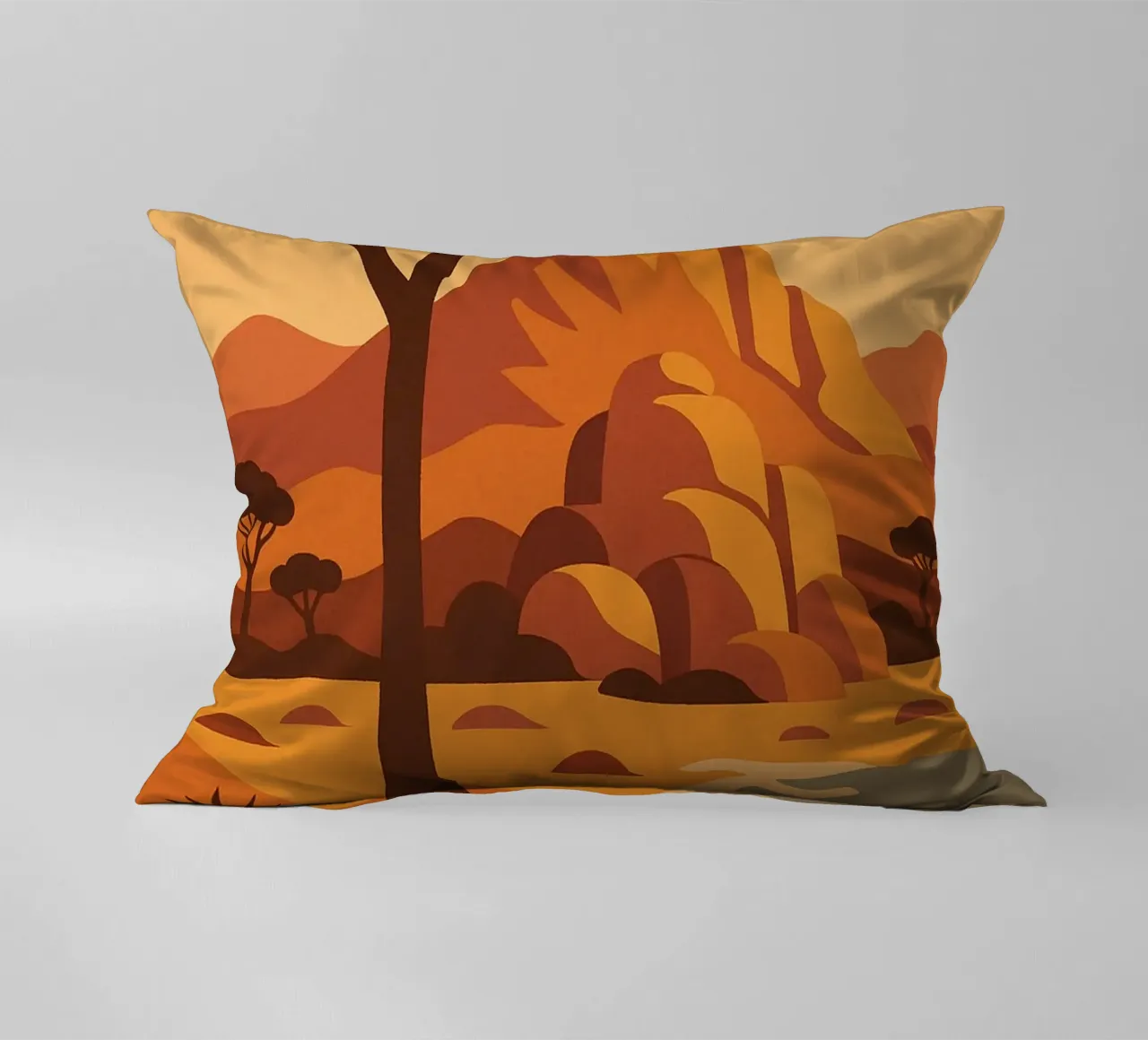 Joshua Tree - grafische Wüste und ikonischer Baum Kissen von JETLAG | affiches voyage