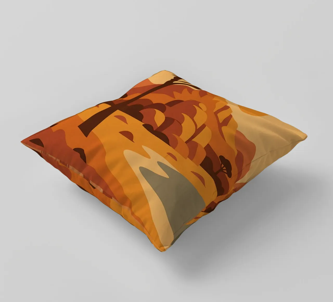 Joshua Tree - grafische Wüste und ikonischer Baum Kissen von JETLAG | affiches voyage