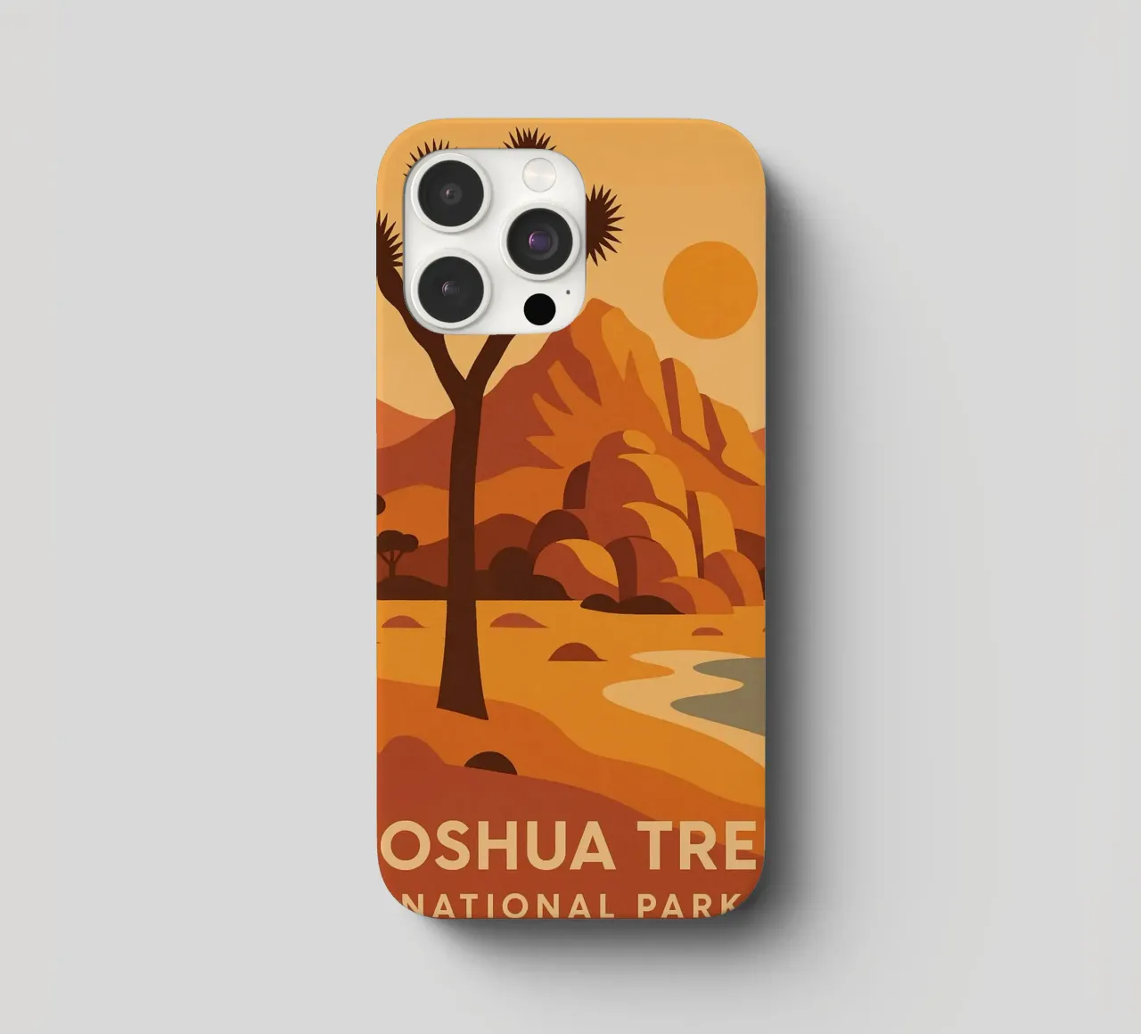 Joshua Tree - deserto grafico e albero iconico cover iphone da JETLAG | affiches voyage