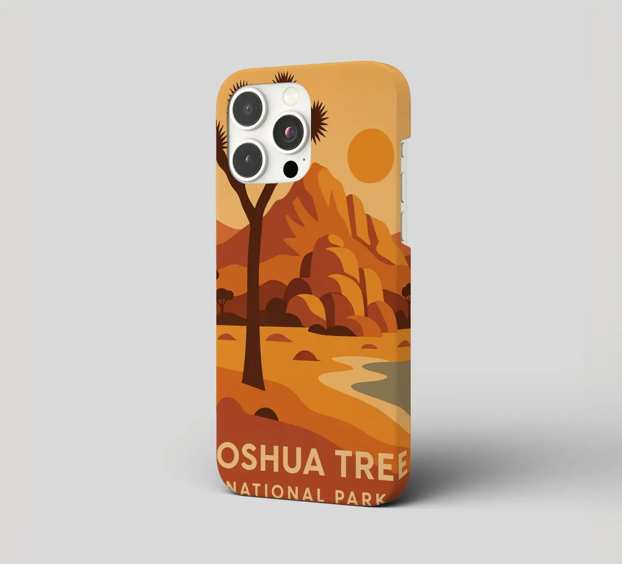 Joshua Tree - deserto grafico e albero iconico cover iphone da JETLAG | affiches voyage