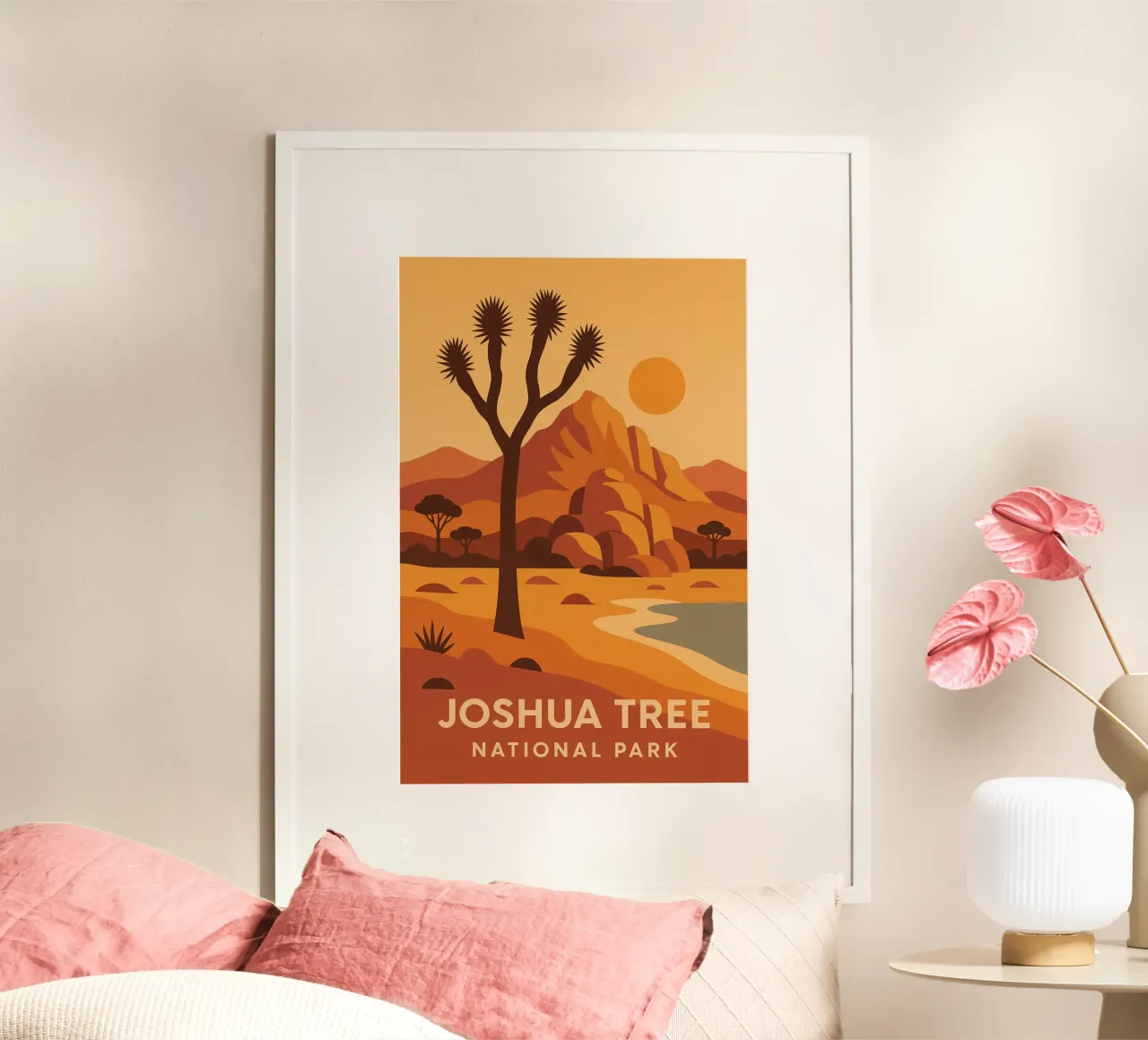 Joshua Tree - graphic desert and iconic tree poster by JETLAG | affiches voyage
