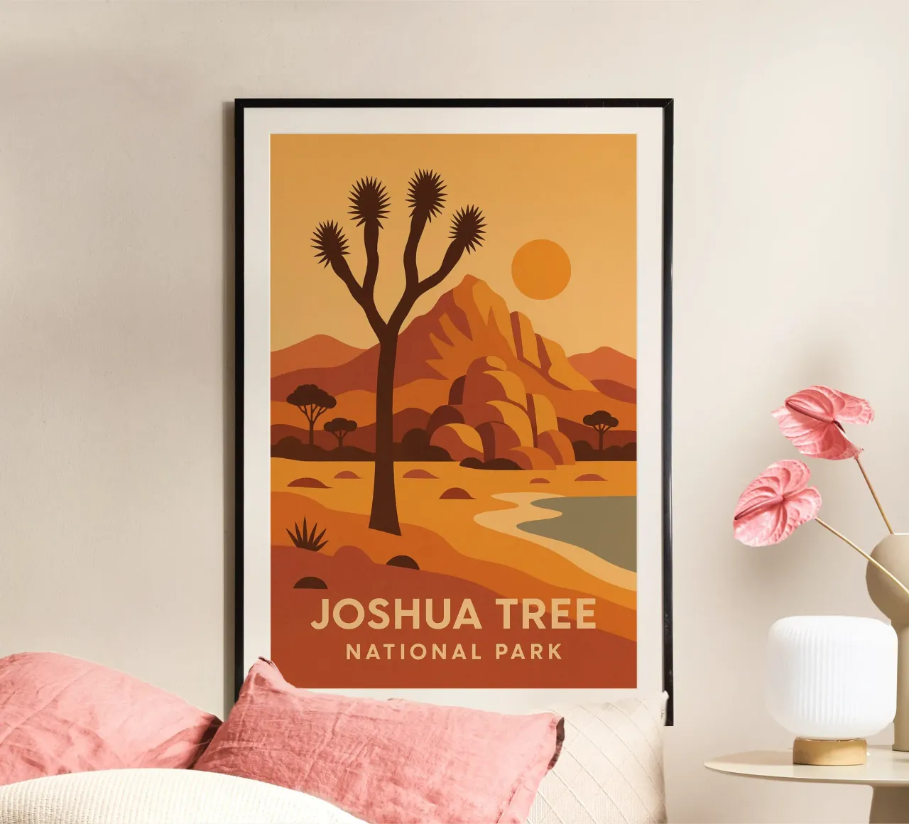Joshua Tree - graphic desert and iconic tree poster by JETLAG | affiches voyage