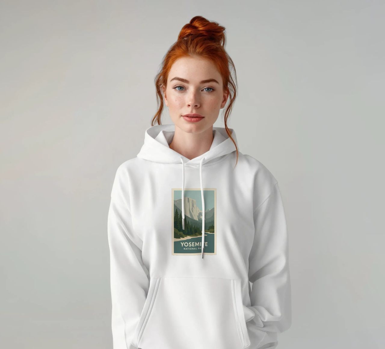Yosemite - verticalità cruda e foreste eterne felpa con cappuccio da JETLAG | affiches voyage