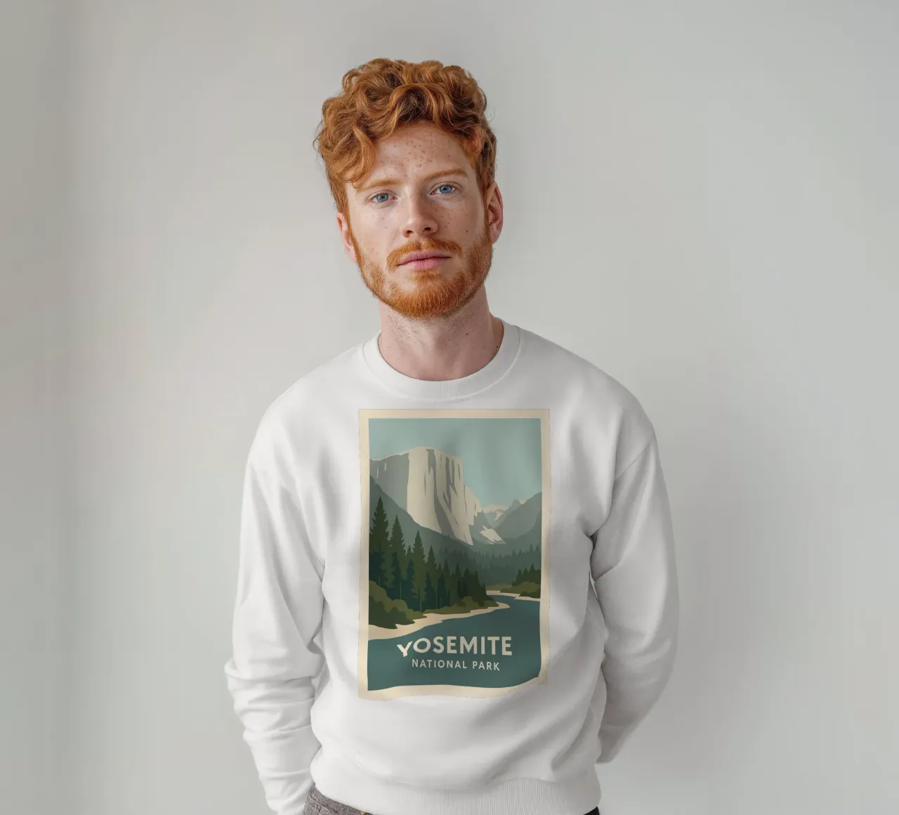 Yosemite - verticalità cruda e foreste eterne felpa da JETLAG | affiches voyage