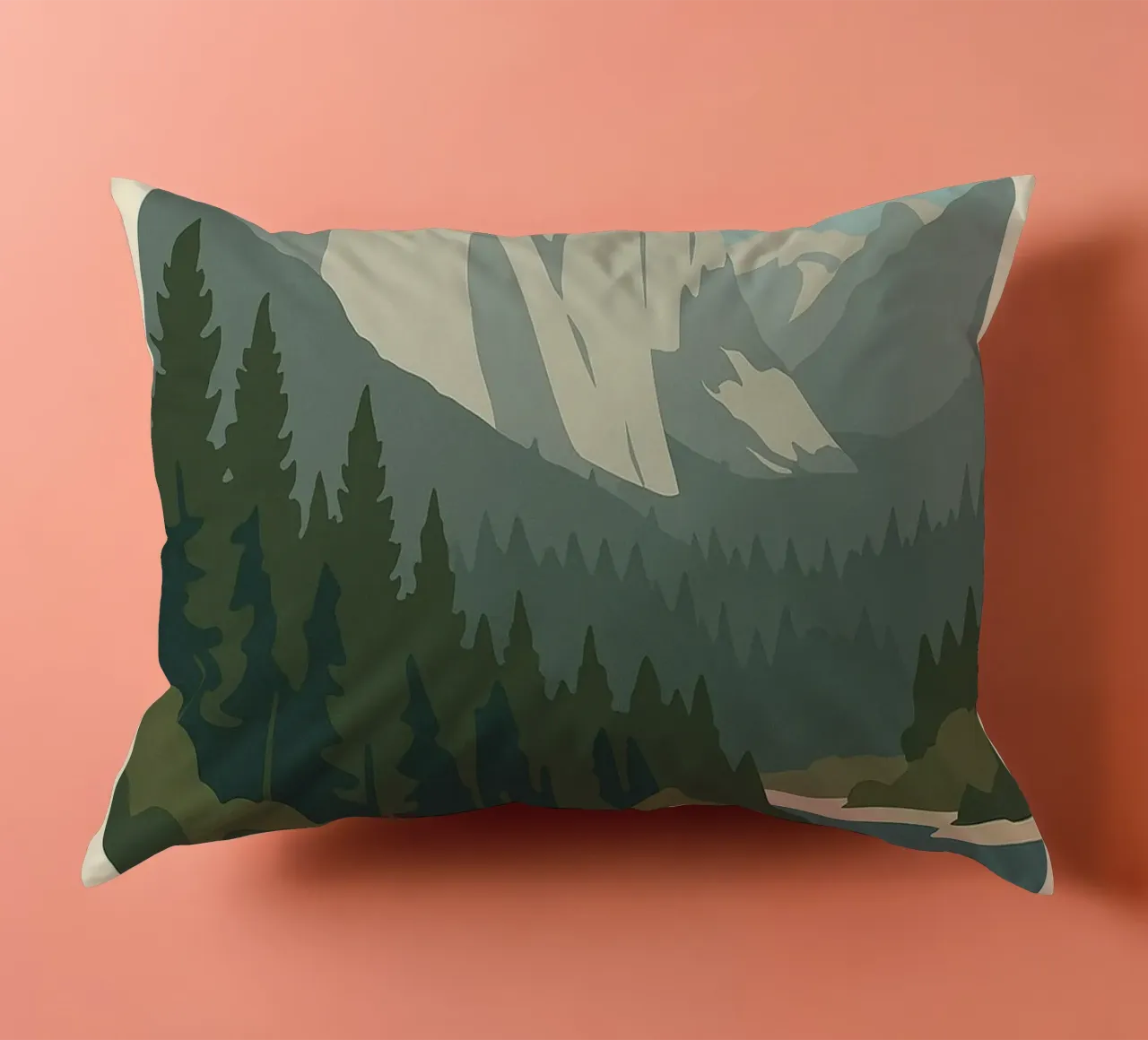 Yosemite - verticalità cruda e foreste eterne cuscino da JETLAG | affiches voyage