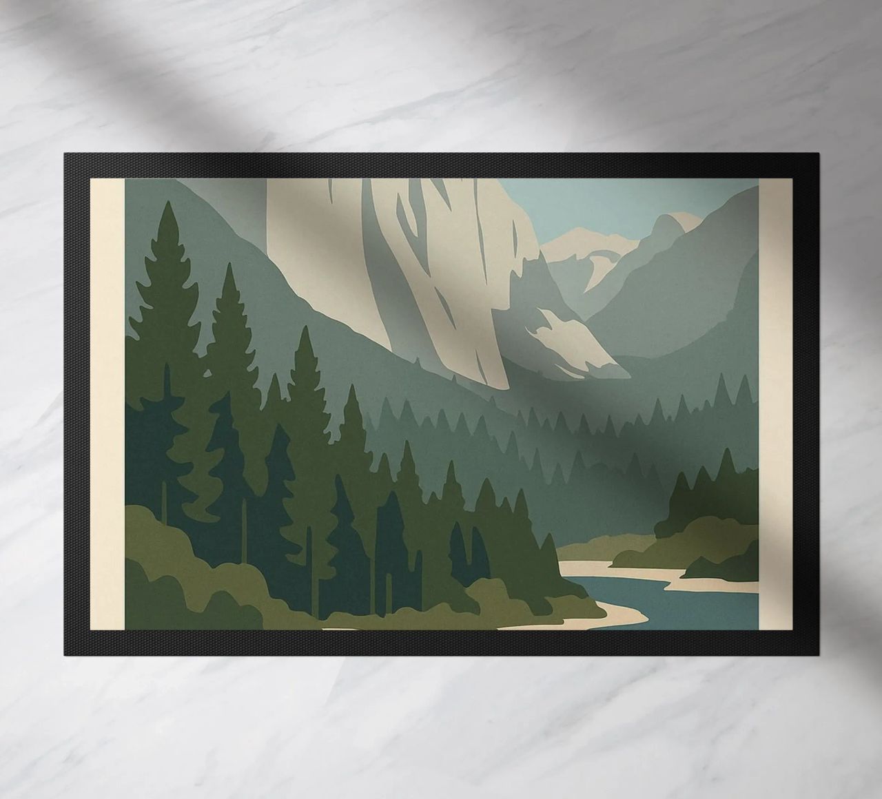 Yosemite - verticalità cruda e foreste eterne zerbino da JETLAG | affiches voyage