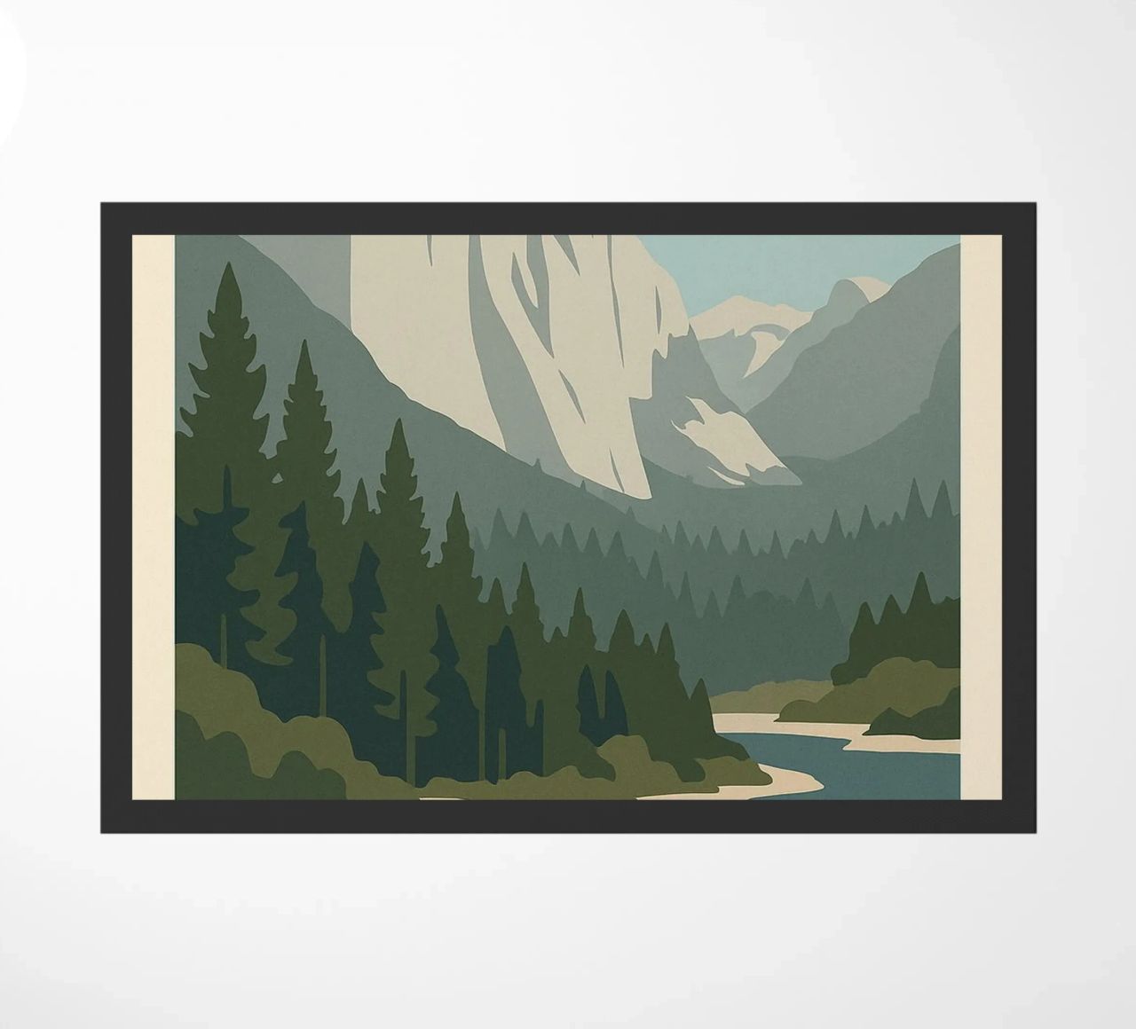 Yosemite - verticalità cruda e foreste eterne zerbino da JETLAG | affiches voyage