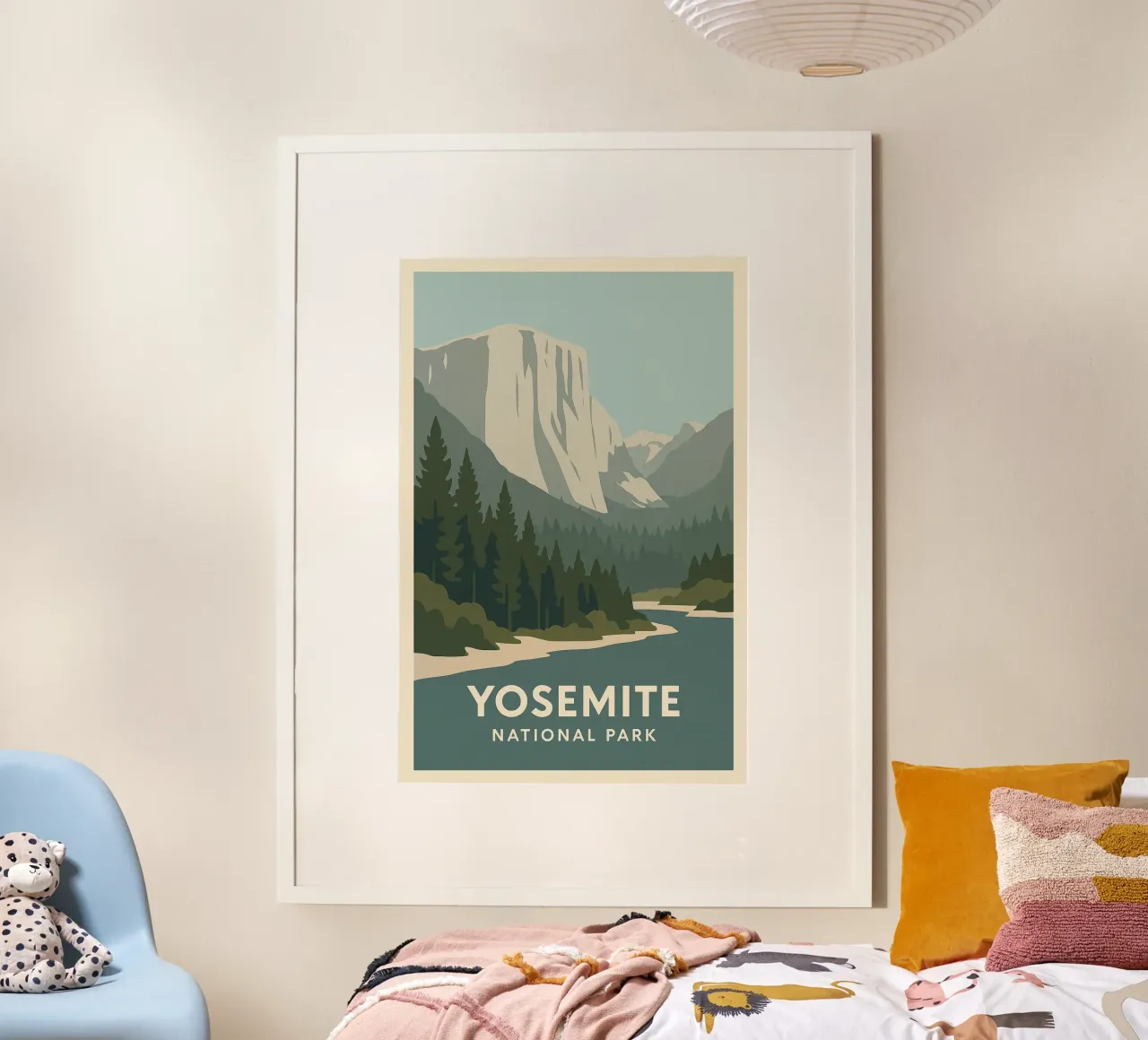 Yosemite - verticalità cruda e foreste eterne carta hahnemühle da JETLAG | affiches voyage