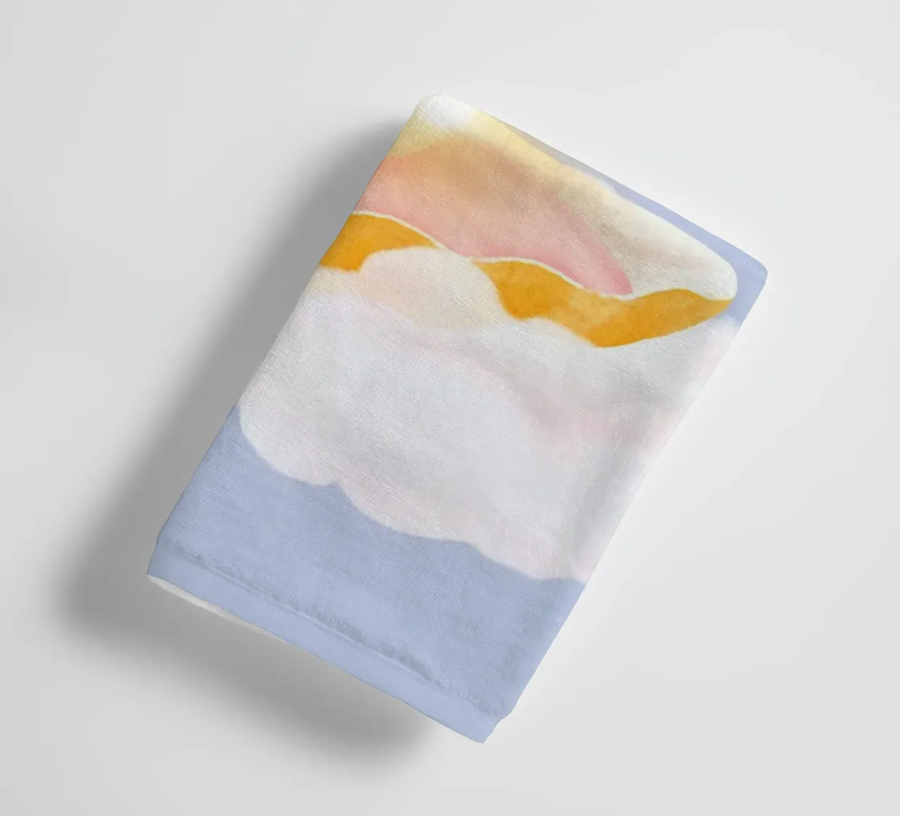 Dreamy Pearl Shell Cloud - Whimsical Pastel Ocean Art towel by NorwesClub