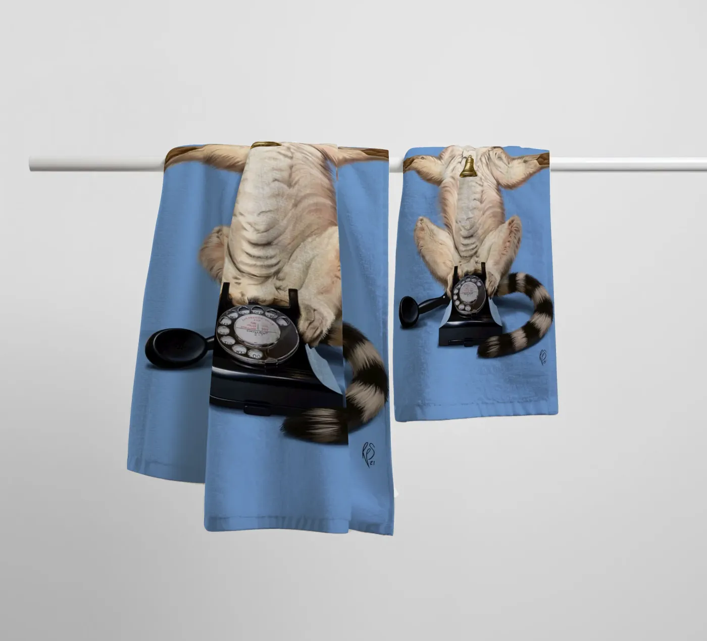 Ring (Colour) towel by Rob Art | Illustration