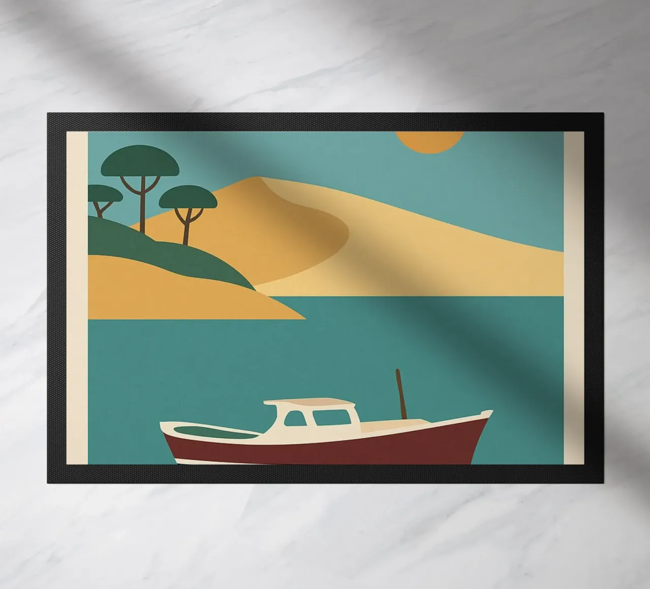 Arcachon - dune dorate e l'orizzonte atlantico zerbino da JETLAG | affiches voyage