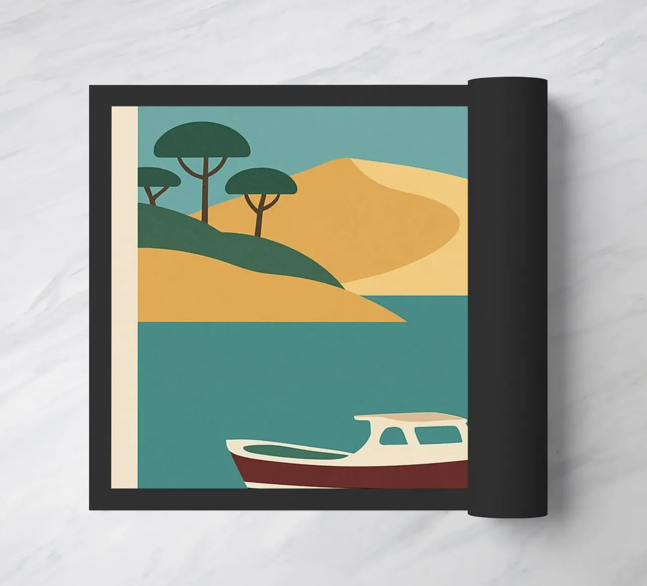 Arcachon - dune dorate e l'orizzonte atlantico zerbino da JETLAG | affiches voyage