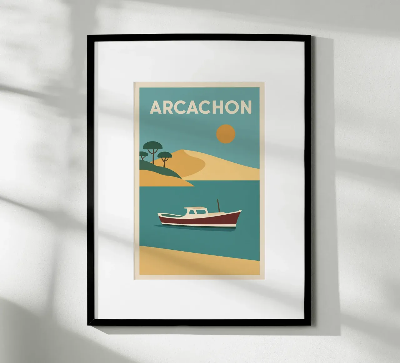 Arcachon - dune dorate e l'orizzonte atlantico poster da JETLAG | affiches voyage