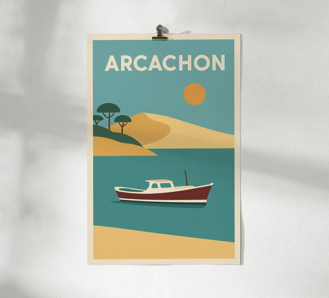 Arcachon - dune dorate e l'orizzonte atlantico poster da JETLAG | affiches voyage